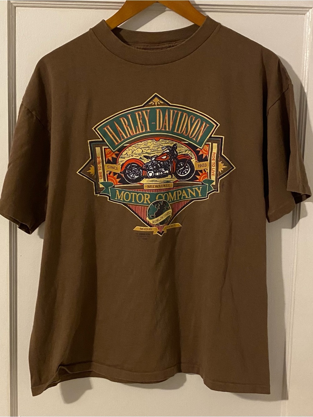 Vintage 1990 Harley-Davidson New Haven, CT Men’s XL T-Shirt